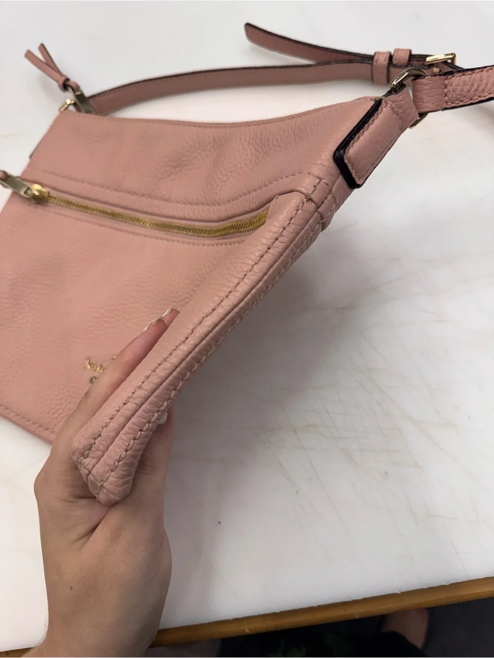 Kate Spade Pink Granite Cobble Hill Gabriele Jackson Street Crossbody Purse